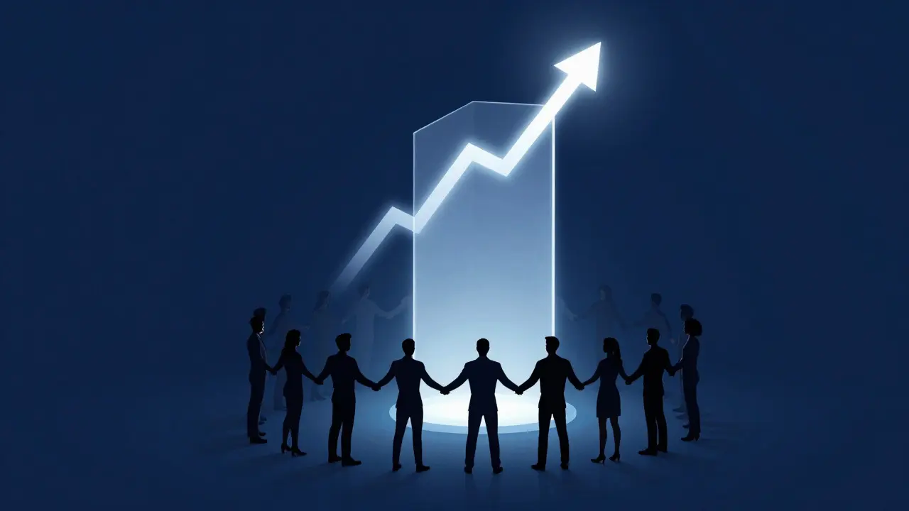 Abstract concept of diversity supporting business growth