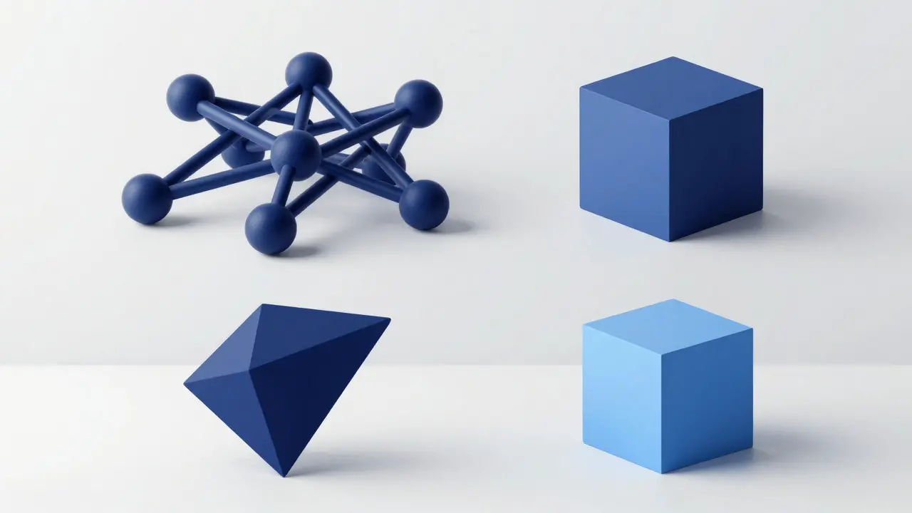 Abstract geometric representation of supplier risk and impact categories