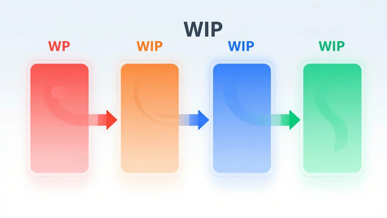 Abstract illustration showing smooth workflow transitioning from chaos to order