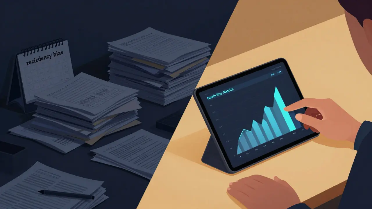 Contrast between messy old reports and a clean digital dashboard