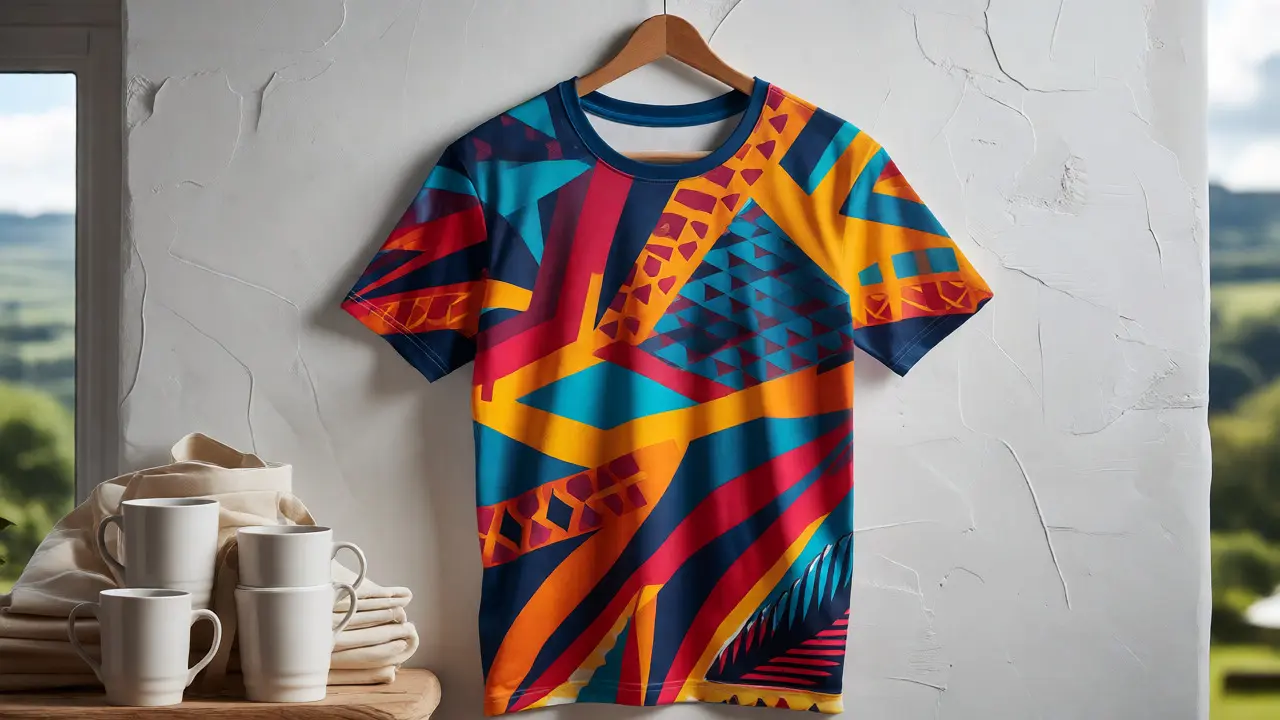 High-quality custom printed apparel and accessories displayed cleanly