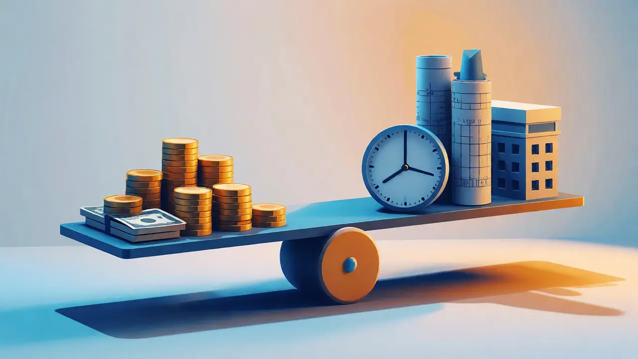Scale balancing cash money against in-kind resources like time and materials