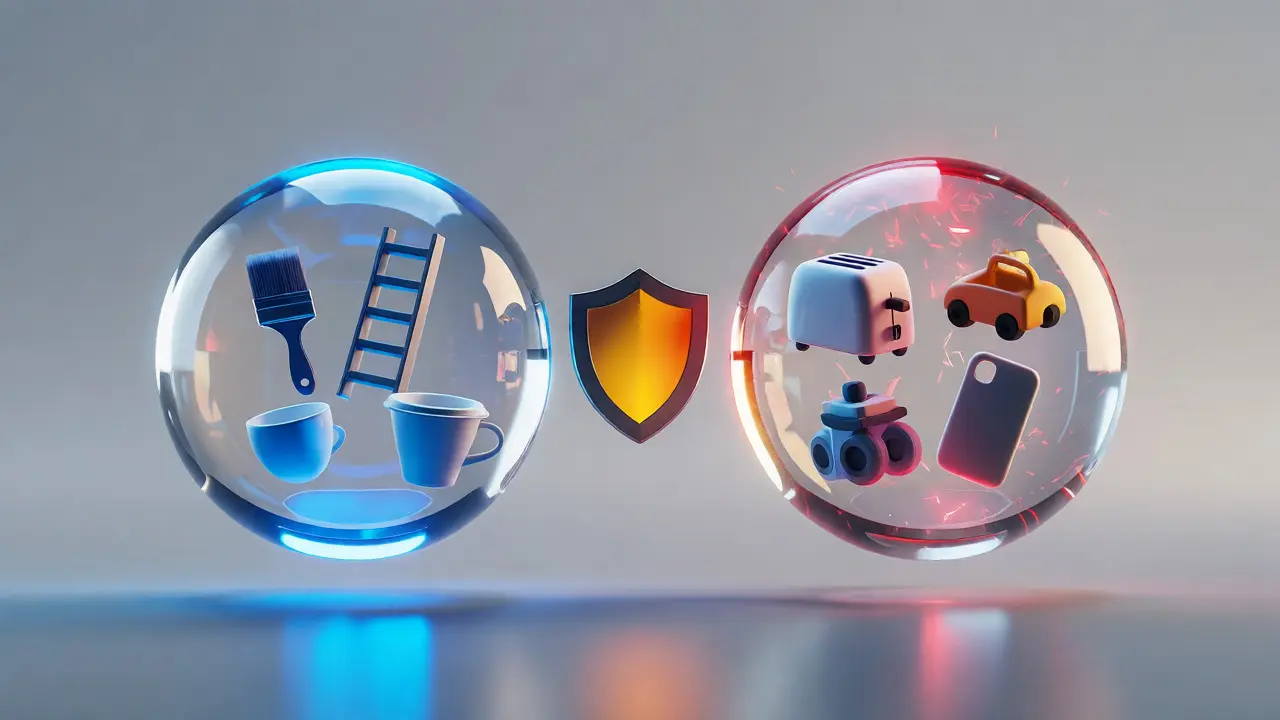 Conceptual illustration separating service risks from product defects